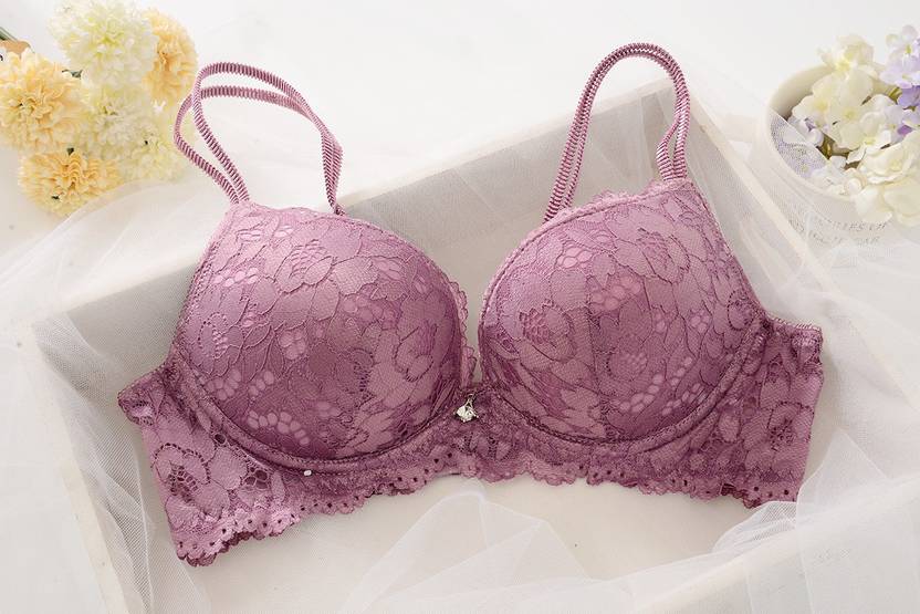 Sufiyana Ámour's Sexy Light Purple Floral Lace Lingerie Set