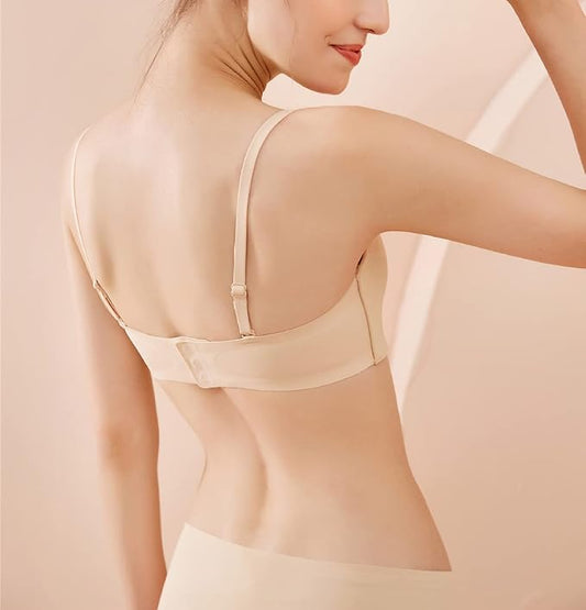 Sufiyana Ámour's Beige Strapless Push-Up Bra for Females