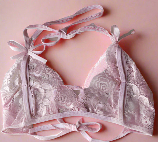 Sufiyana Ámour's Sexy Light Pink Lace Babydoll Lingerie Set