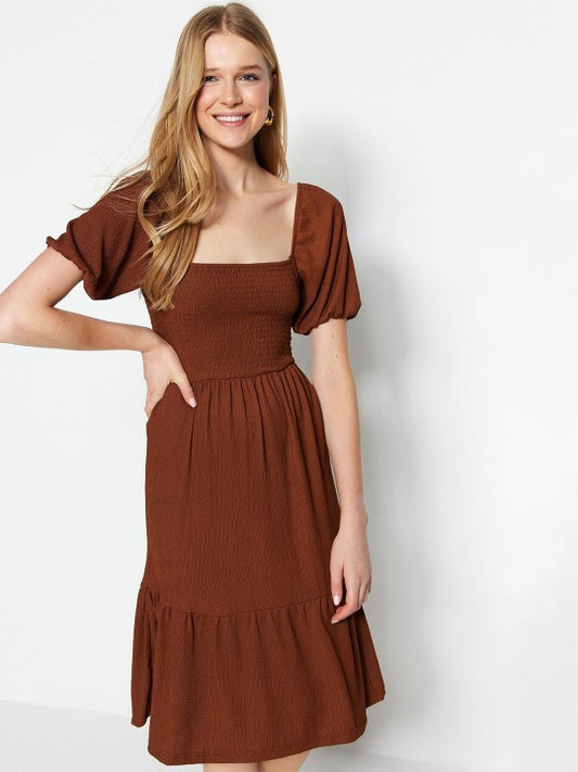 Sufiyana Ámour's Afgani Rich Brown Cotton Dress