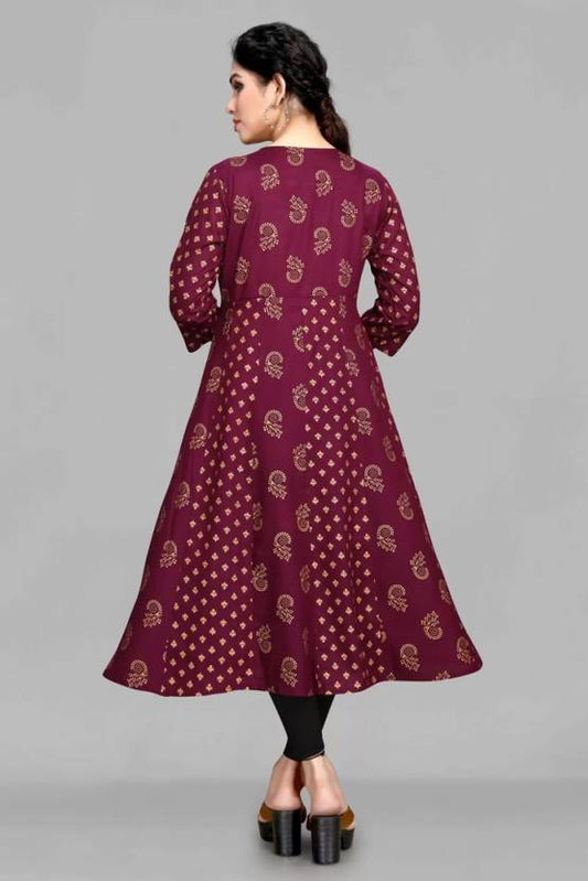 Sufiyana Ámour's Floral Printed Anarkali Kurti