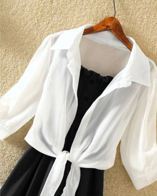 Sufiyana Ámour's Solid Poly Crepe Kurti