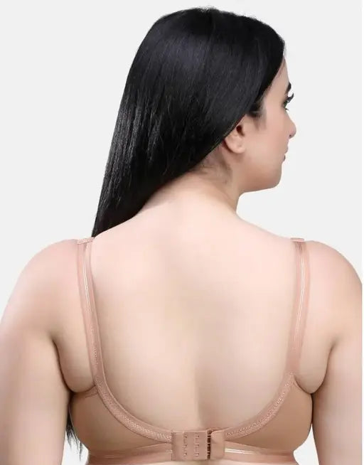 Sufiyana Ámour's Beige Cotton Blend Full Coverage Bra