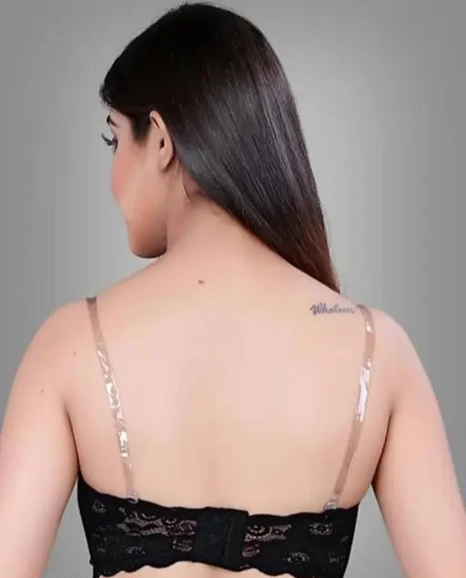 Sufiyana Ámour's Black Lace Bandeau Bra for Females