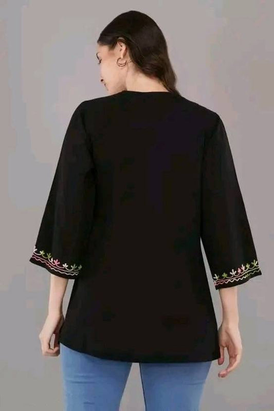 Sufiyana Ámour's Kashmiri Handmade Embroidered Short Top 