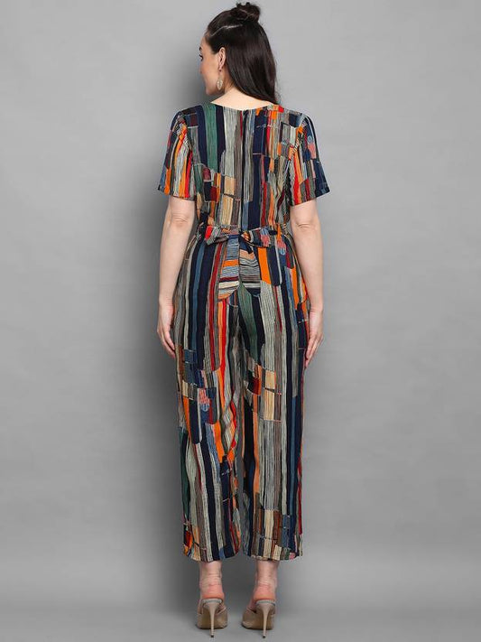 Sufiyana Ámour's Multicolor Rayon Jumpsuit for Females