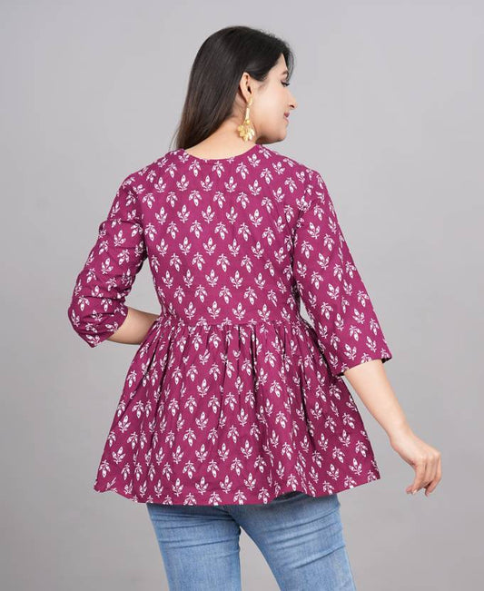 Sufiyana Ámour's Jaipuri Printed Cotton Kurti