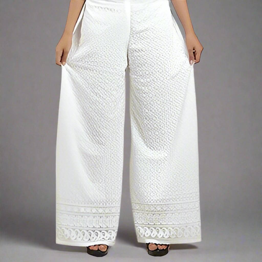 Sufiyana Ámour's Cotton Embroidered Palazzo for Females
