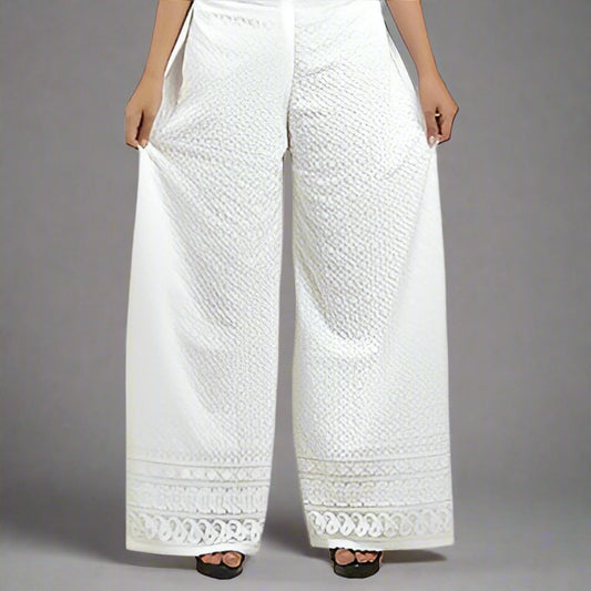 Sufiyana Ámour's Cotton Embroidered Palazzo for Females