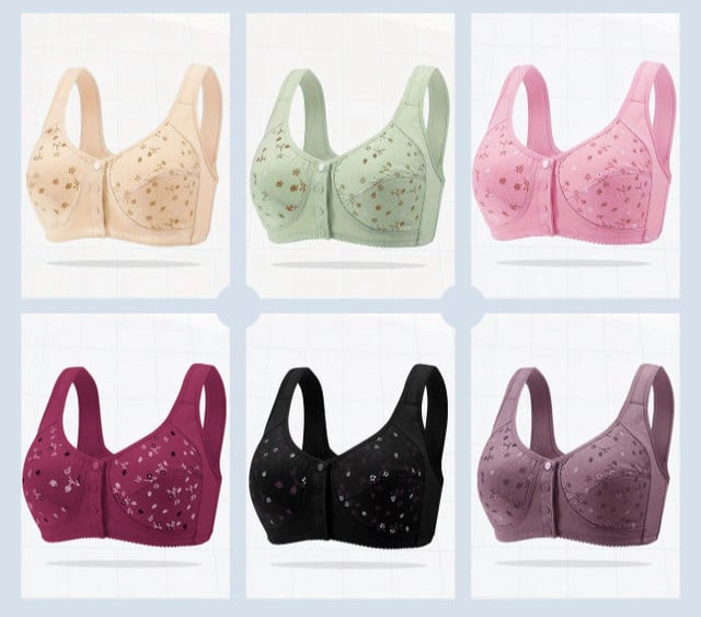 Sufiyana Ámour's 6 Premium Seamless Front Button Women Comfortable Cotton Bra