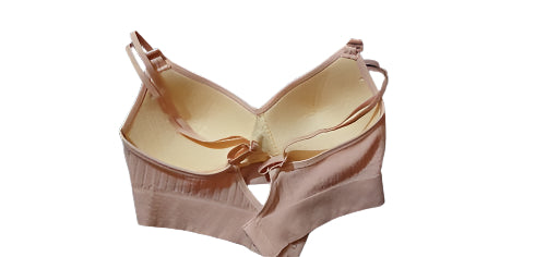 Sufiyana Ámour's Light Peach Ribbed Short Bralette