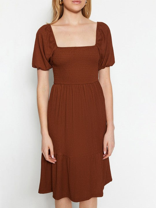 Sufiyana Ámour's Afgani Rich Brown Cotton Dress