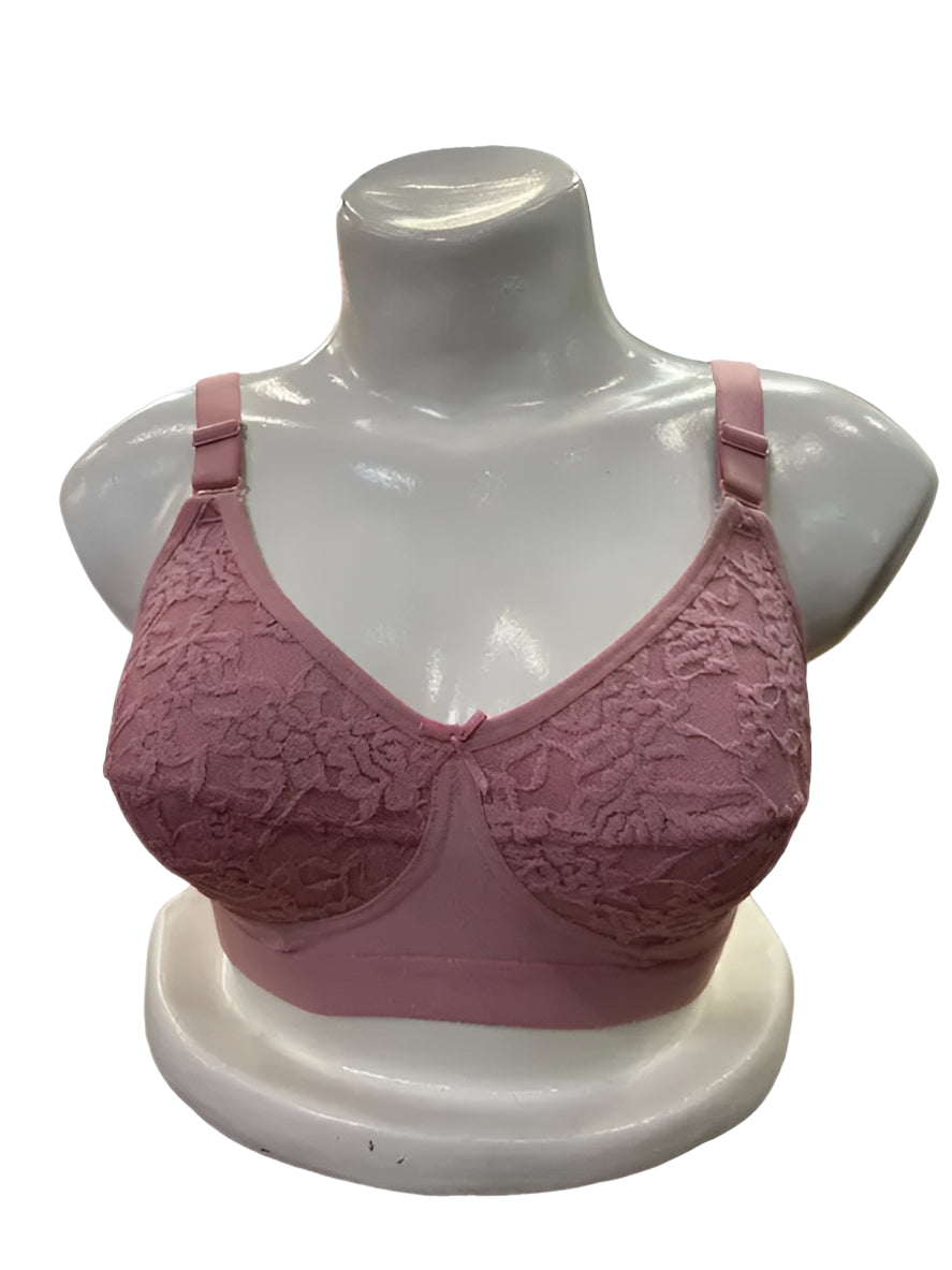 Sufiyana Ámour's Light Pink Floral Lace Everyday Bra
