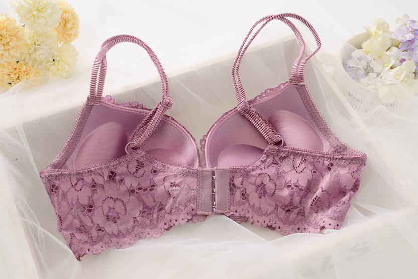 Sufiyana Ámour's Sexy Light Purple Floral Lace Lingerie Set