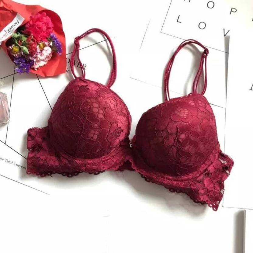 Sufiyana Ámour's Sexy Maroon Floral Lace Honeymoon Lingerie Set