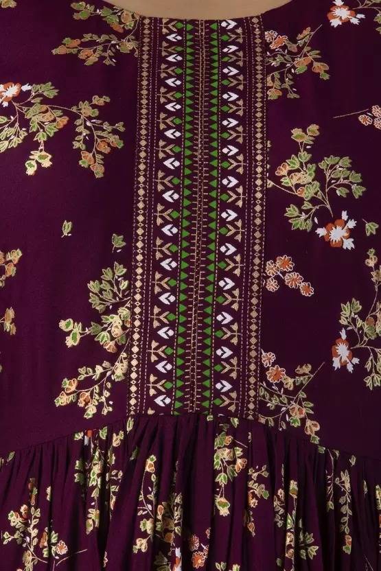 Sufiyana Ámour's Maroon Rayon Gown for Females
