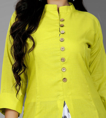 Sufiyana Ámour's Solid Cotton Kurti for Females