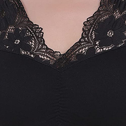 Sufiyana Ámour's Black Full Coverage Bralette for Females