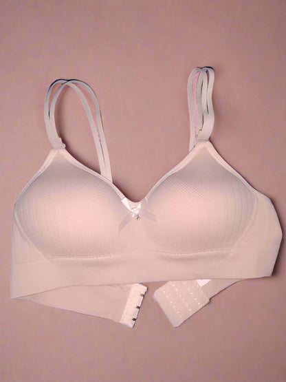 Sufiyana Ámour's Light Peach Ribbed Short Bralette
