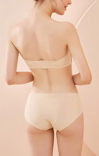 Sufiyana Ámour's Beige Strapless Push-Up Bra for Females