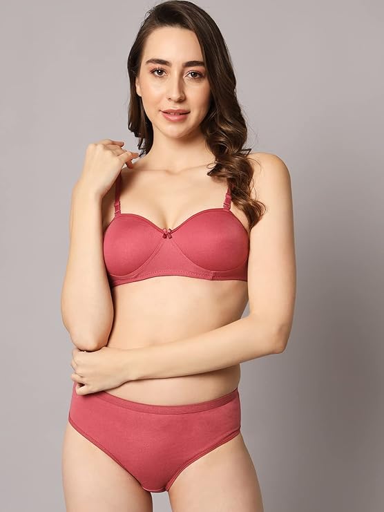 Sufiyana Ámour's Sexy Maroon, Navy Blue, and Light Blue Lingerie Set