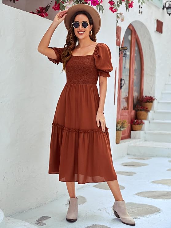 Sufiyana Ámour's Afgani Rich Brown Cotton Dress