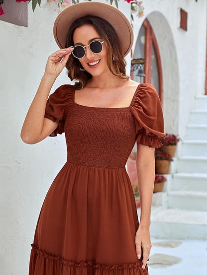 Sufiyana Ámour's Afgani Rich Brown Cotton Dress