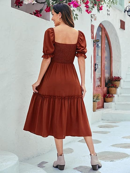 Sufiyana Ámour's Afgani Rich Brown Cotton Dress