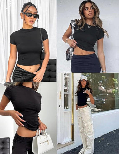 Sufiyana Ámour's Black Polyester Top for Females