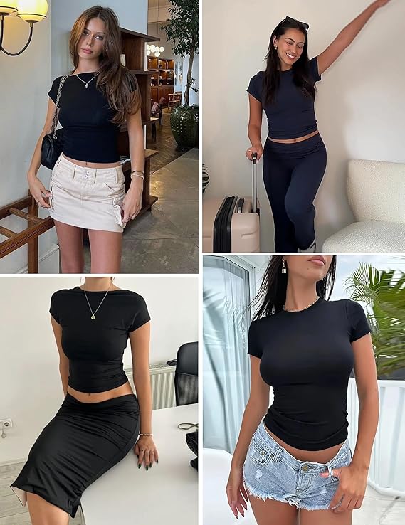 Sufiyana Ámour's Black Polyester Top for Females