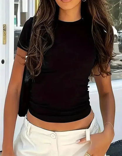 Sufiyana Ámour's Black Polyester Top for Females