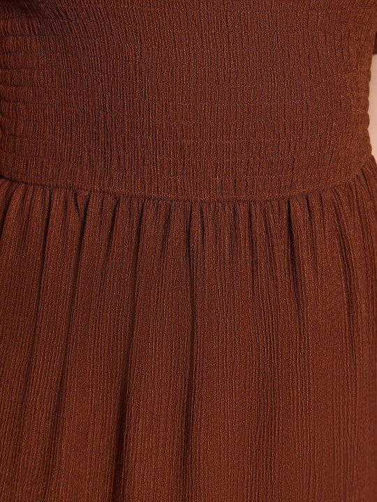 Sufiyana Ámour's Afgani Rich Brown Cotton Dress