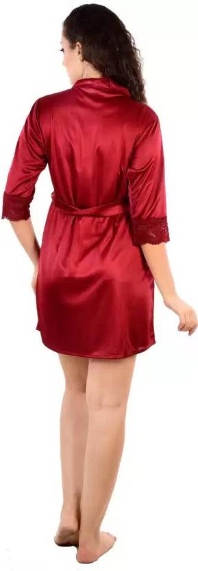 Sufiyana Ámour's Trendy Women's Satin Lingerie Set with Robe