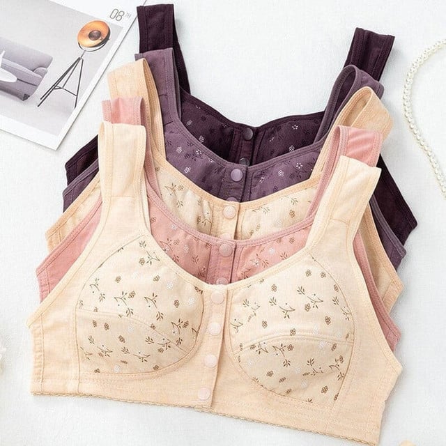 Sufiyana Ámour's 6 Premium Seamless Front Button Women Comfortable Cotton Bra