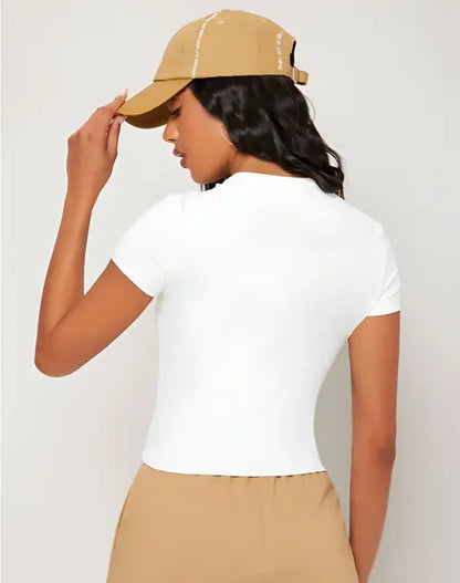 Sufiyana Ámour's White Polyester Top for Females