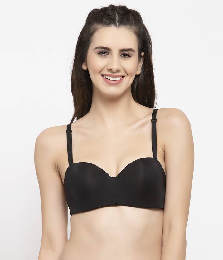 Sufiyana Ámour's Black Polyester Strapless Bra for Females
