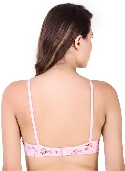 Sufiyana Ámour's Sexy Light Pink, Pale Yellow, and light Pink Floral Lingerie