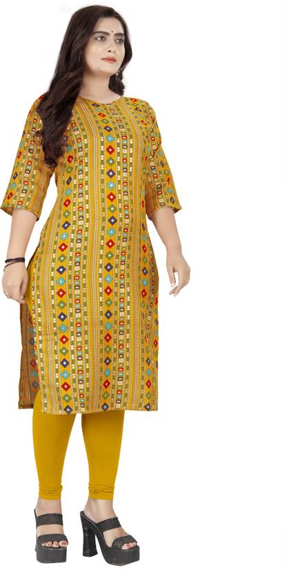 Sufiyana Ámour's Premium Foil Printed A-Line Kurti