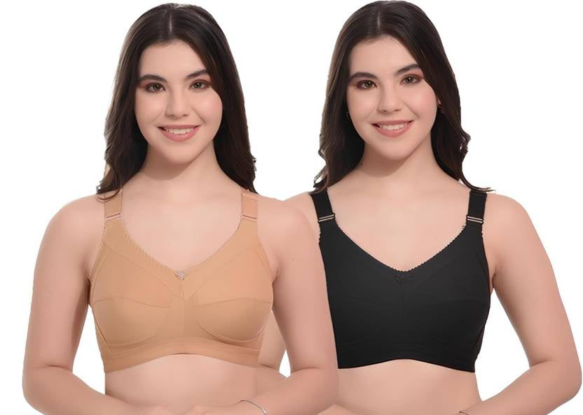 Sufiyana Ámour's Nude and Black Everyday Padded Bra Set