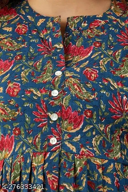 Sufiyana Ámour's Crisp White Printed Cotton Shirt