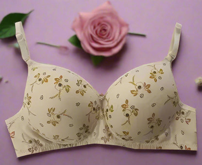 Sufiyana Ámour's Sexy Light Pink, Pale Yellow, and light Pink Floral Lingerie