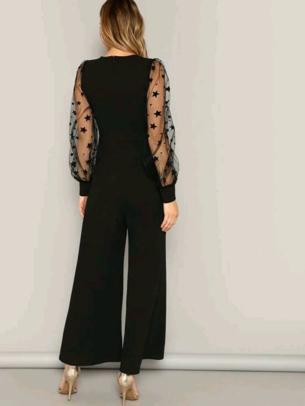 Sufiyana Ámour's Premier Black Lycra Jumpsuit