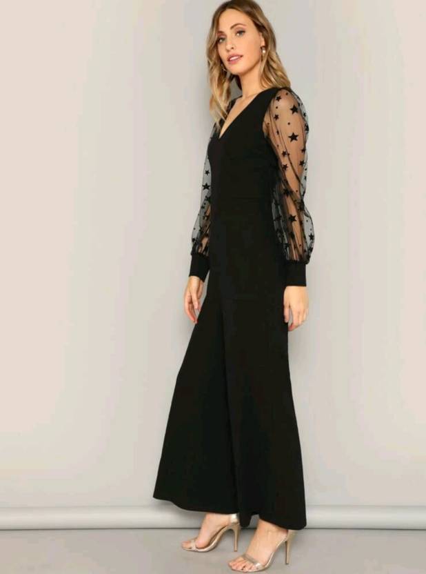 Sufiyana Ámour's Premier Black Lycra Jumpsuit