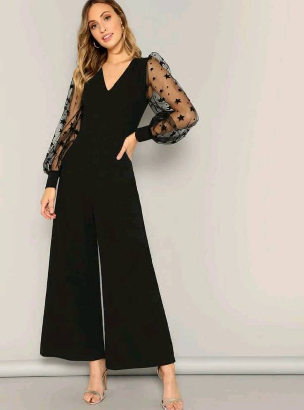 Sufiyana Ámour's Premier Black Lycra Jumpsuit