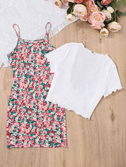 Sufiyana Ámour's Printed Two-Piece Dress Set