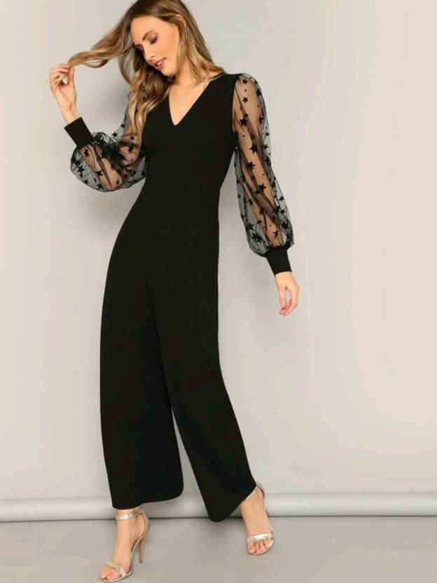 Sufiyana Ámour's Premier Black Lycra Jumpsuit