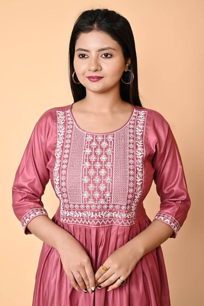 Sufiyana Ámour's Urban Butterfly Cotton Embroidered Kurti