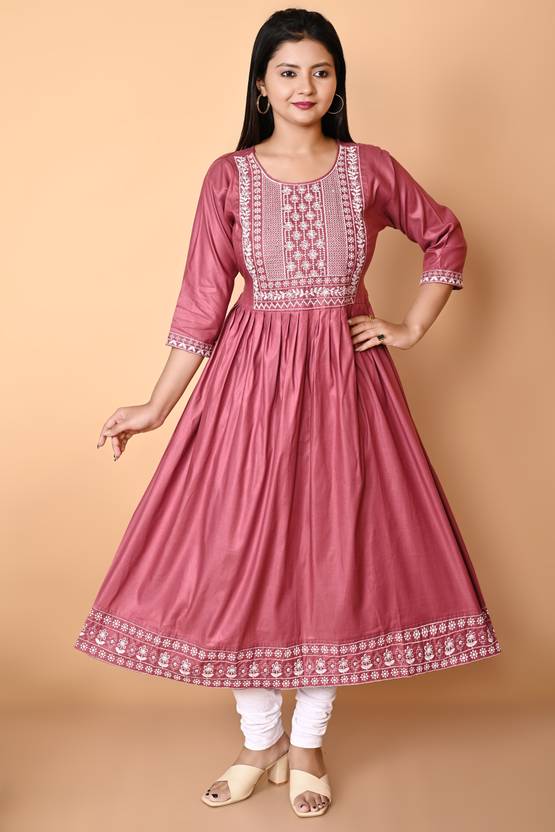 Sufiyana Ámour's Urban Butterfly Cotton Embroidered Kurti