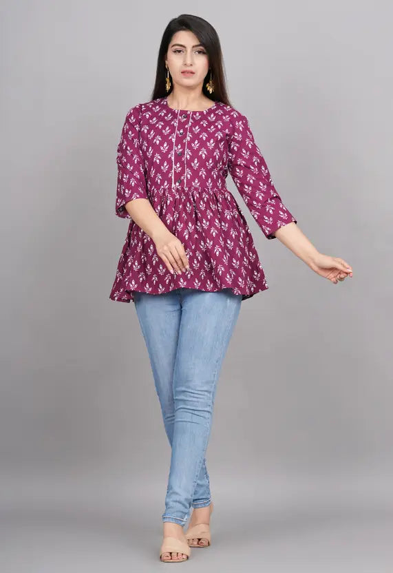 Sufiyana Ámour's Jaipuri Printed Cotton Kurti